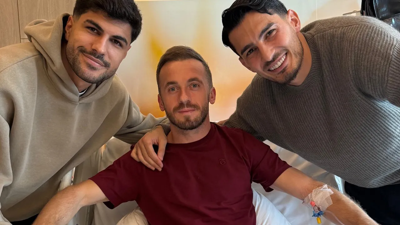 Eren Elmalı ve Uğurcan Çakır'dan Edin Visca'ya ziyaret: Geçmiş olsun abi