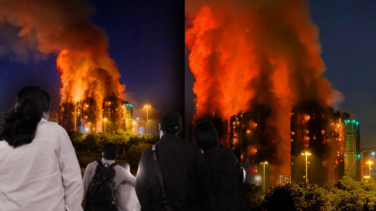 Hong Kong'ta korkunç yangın! Konut sitesini alevler sardı, ekipler bölgede