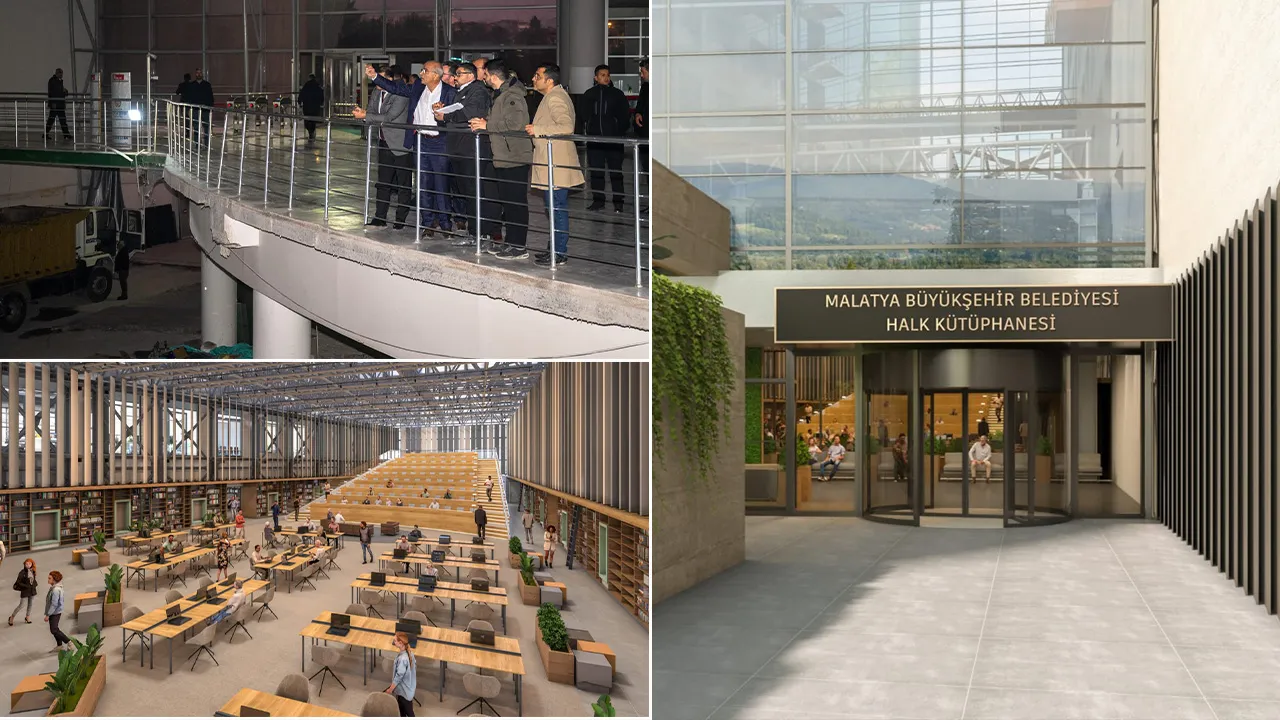 Malatya bölgenin en büyük kütüphanesine kavuşuyor: 7 gün 24 saat açık olacak