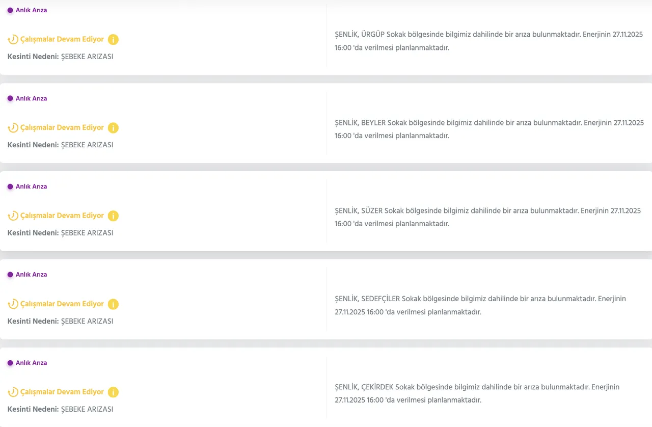 27 Kasım Keçiören elektrik kesintisi sorgulama! Başkent EDAŞ duyurdu, elektrikler ne zaman gelecek?