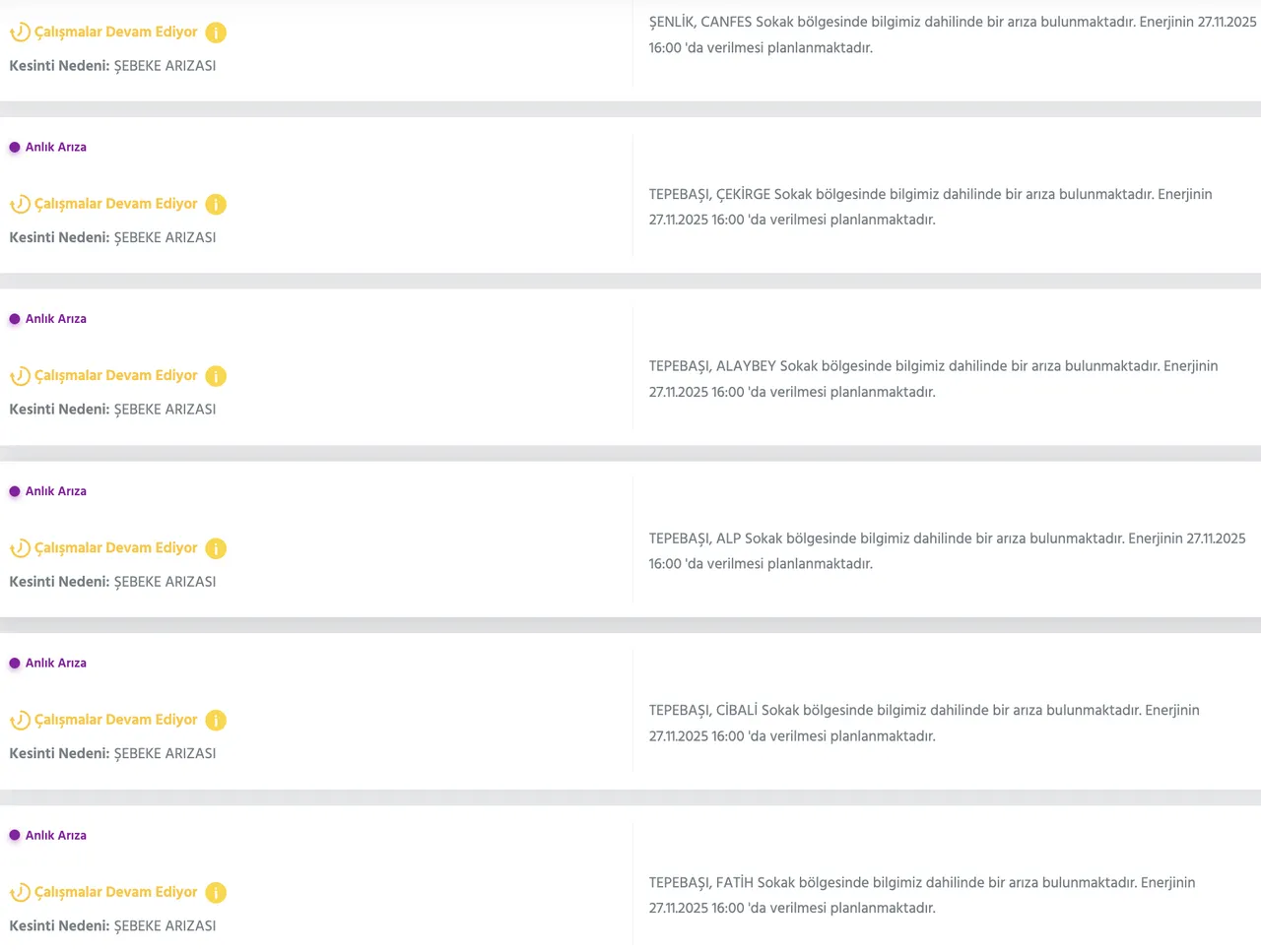27 Kasım Keçiören elektrik kesintisi sorgulama! Başkent EDAŞ duyurdu, elektrikler ne zaman gelecek?