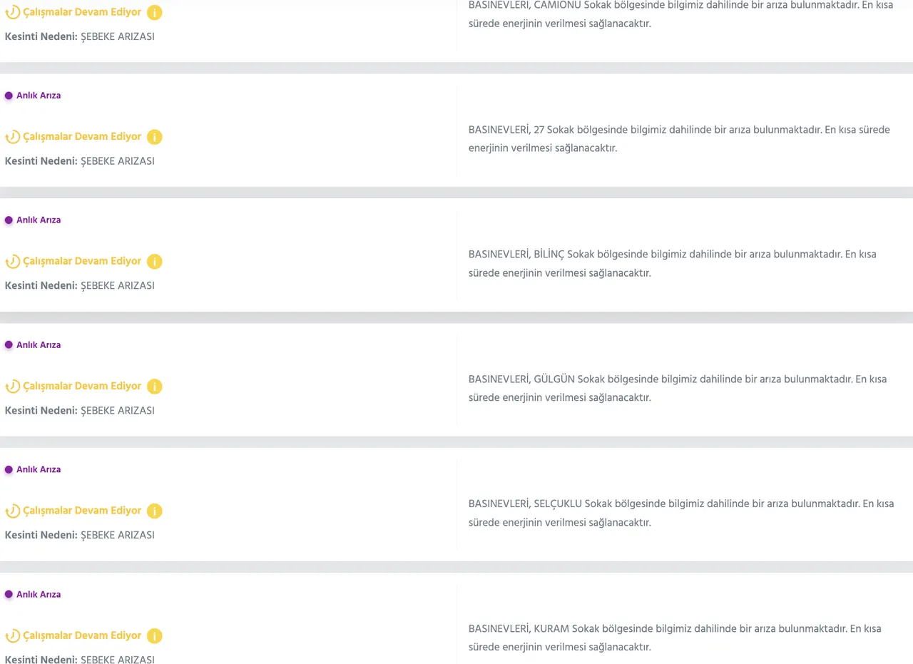 27 Kasım Keçiören elektrik kesintisi sorgulama! Başkent EDAŞ duyurdu, elektrikler ne zaman gelecek?