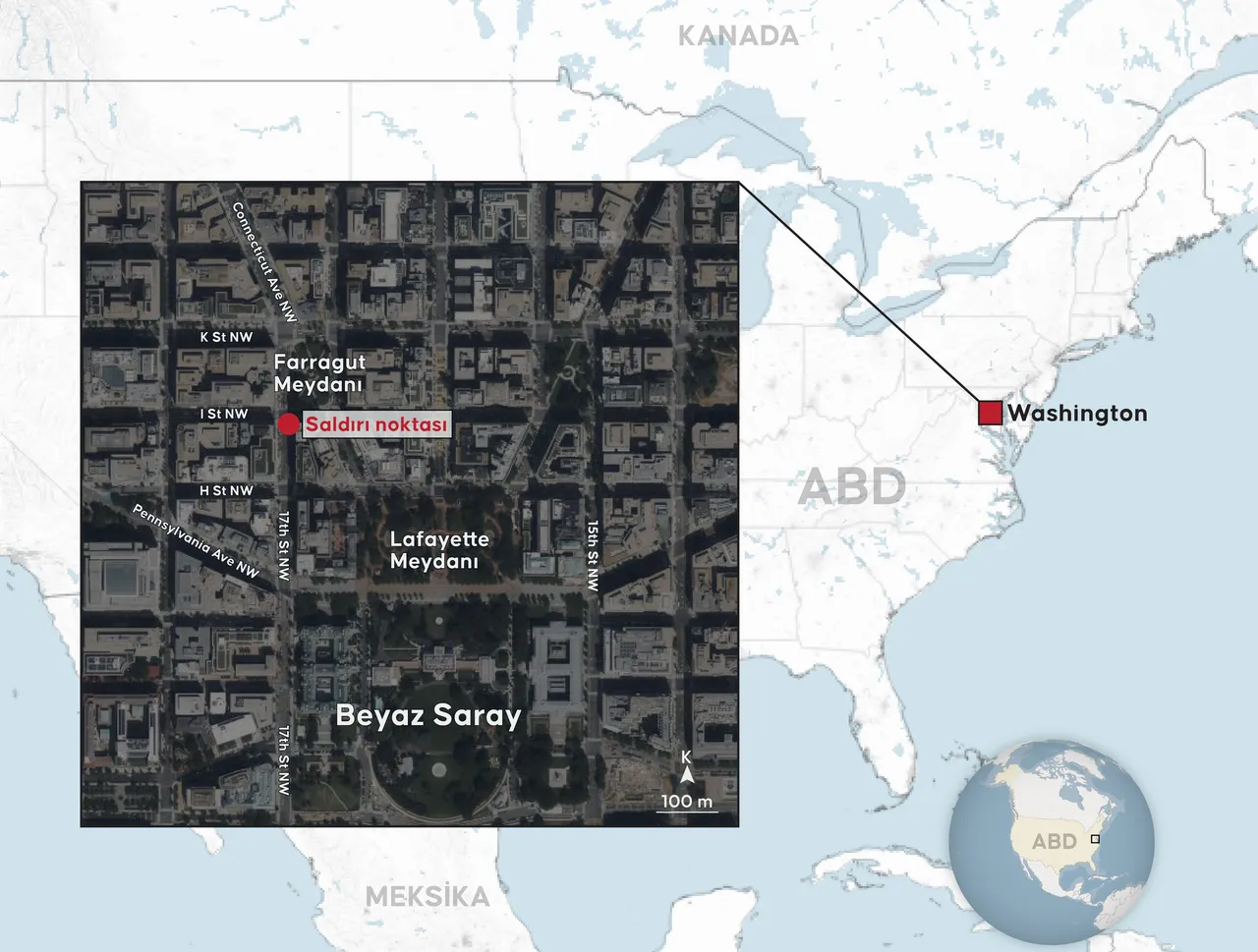 ABD'de kanlı saldırı: Beyaz Saray yakınlarında 2 Ulusal Muhafız öldürüldü