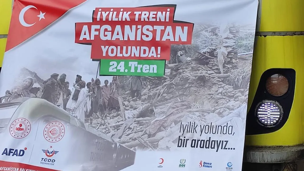 AFADtan Afganistana yardım eli: 24. İyilik Treni Ankaradan yola çıktı