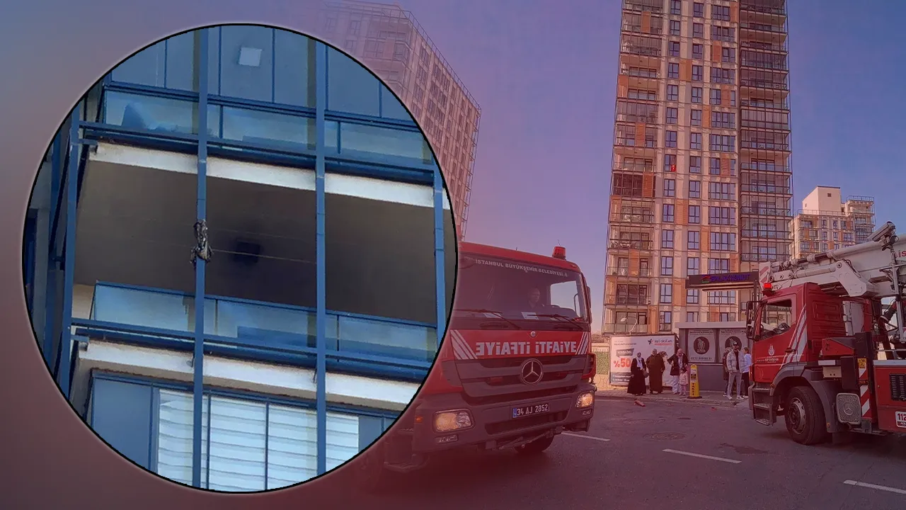 Başakşehir'de 27 katlı binada yangın paniği! Herkes tahliye edildi 