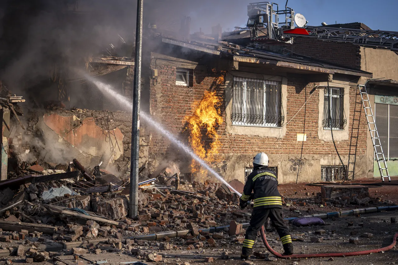 Patlamanın meydana geldiği ev