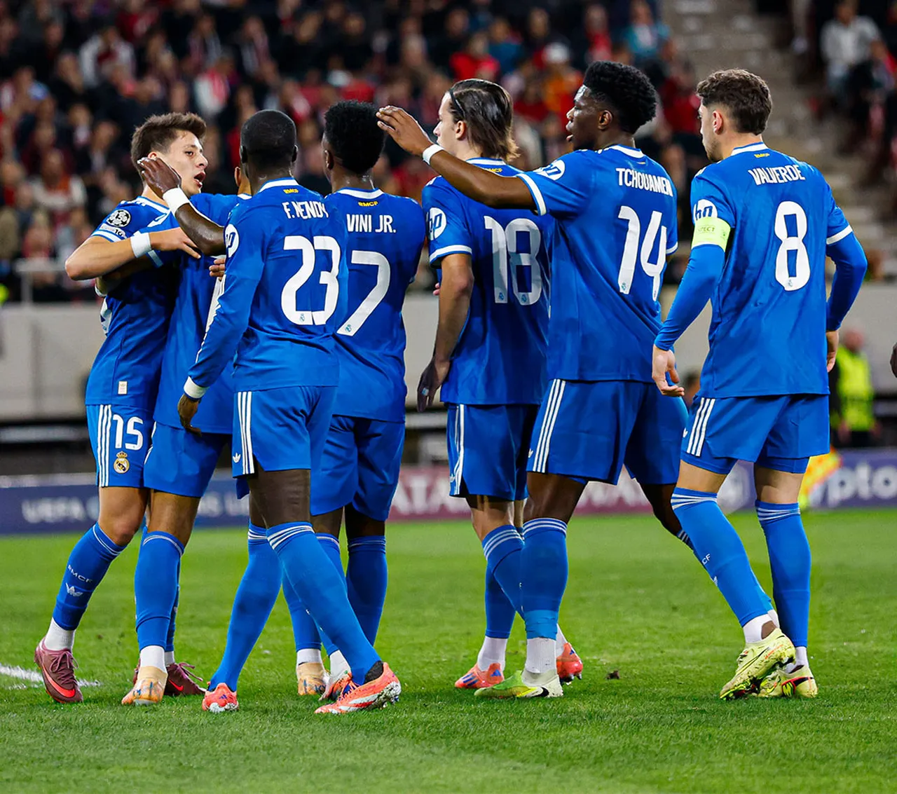 Real Madridli oyuncuların gol sevinci