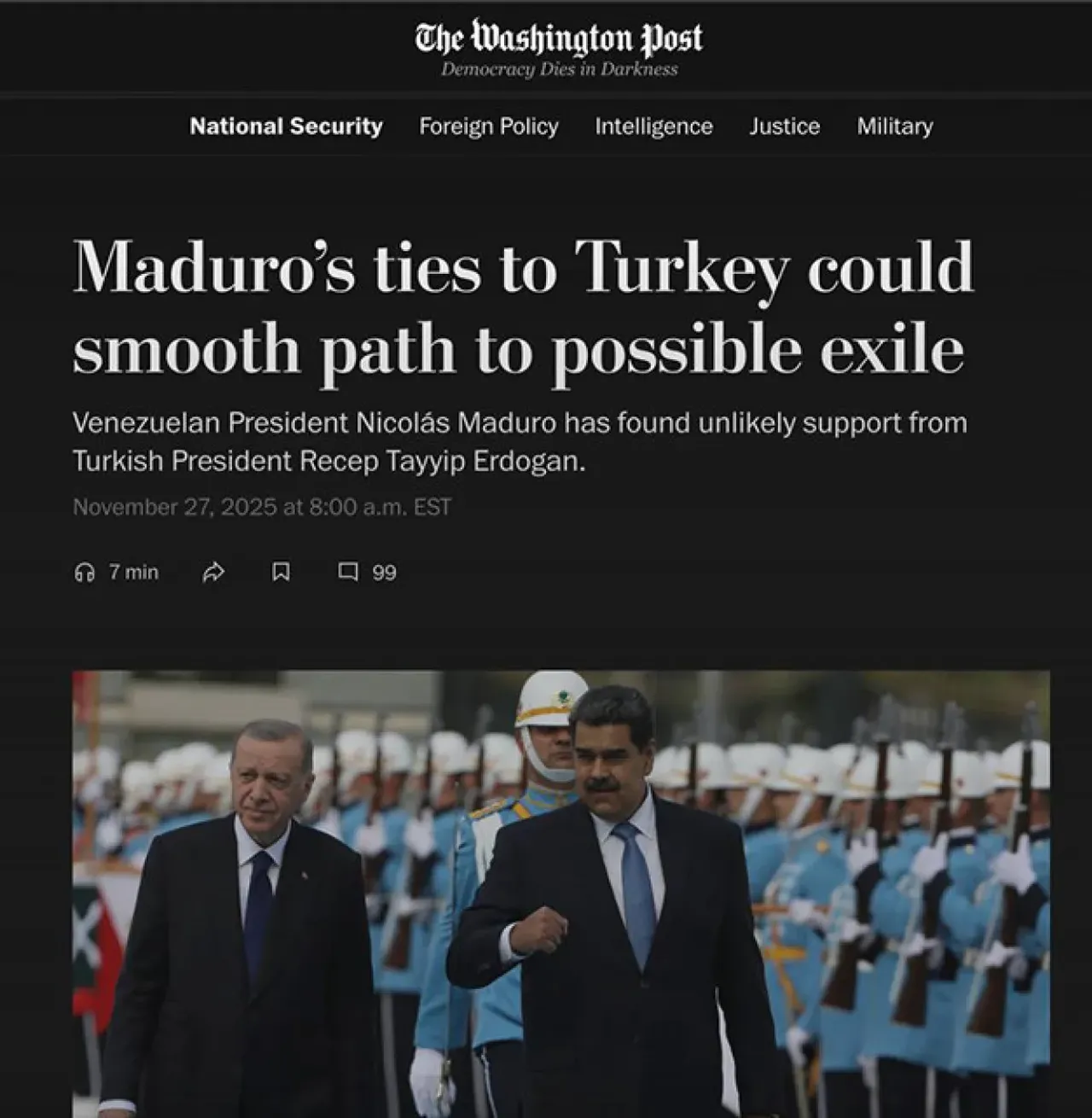 Washington Post'un haberi