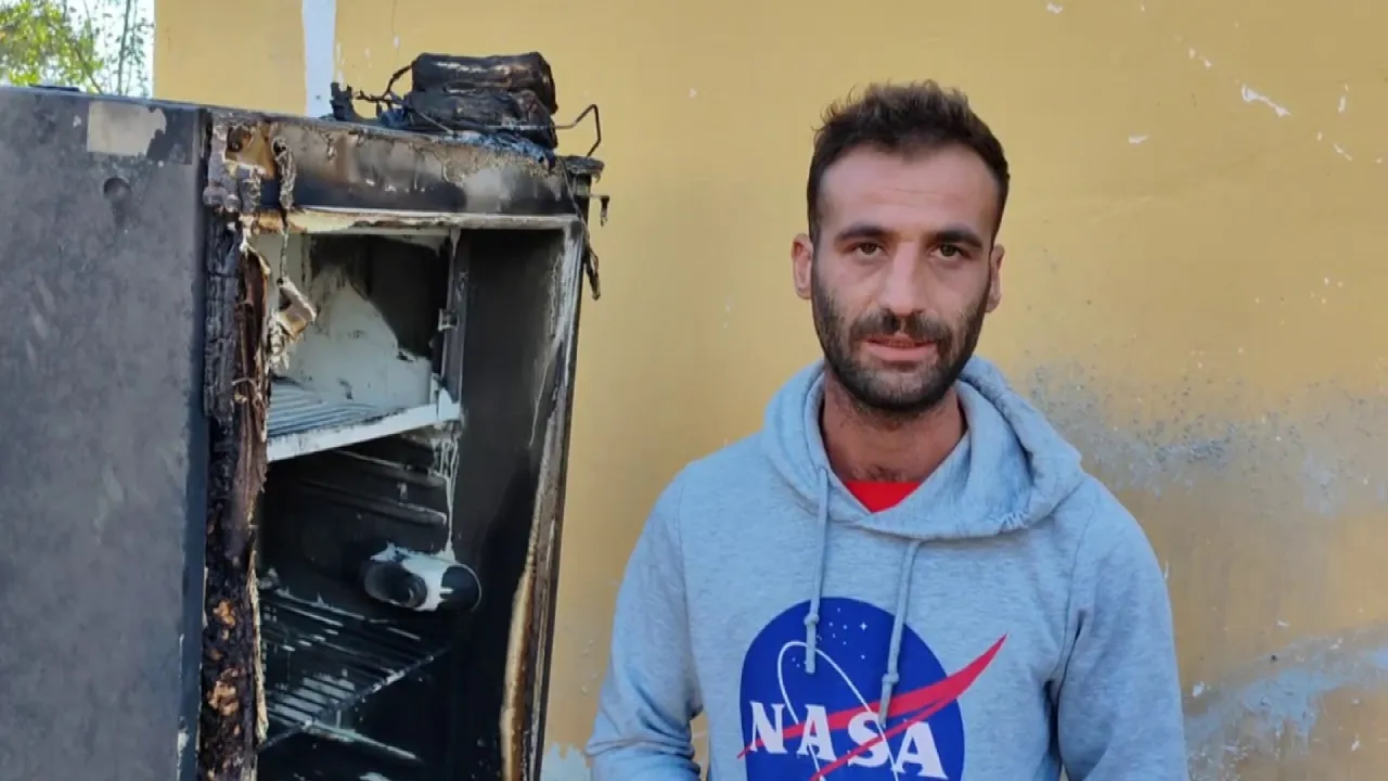 Yangından kurtuldu, o anları anlattı