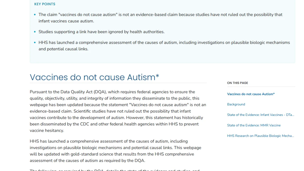 Aşılar otizm nedeni mi? CDC'den tartışmalı karar