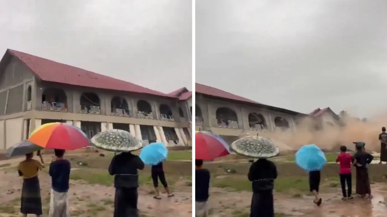 Endonezya'yı heyelan vurdu! Okul yurdu nehre sürüklendi, korkunç anlar kamerada