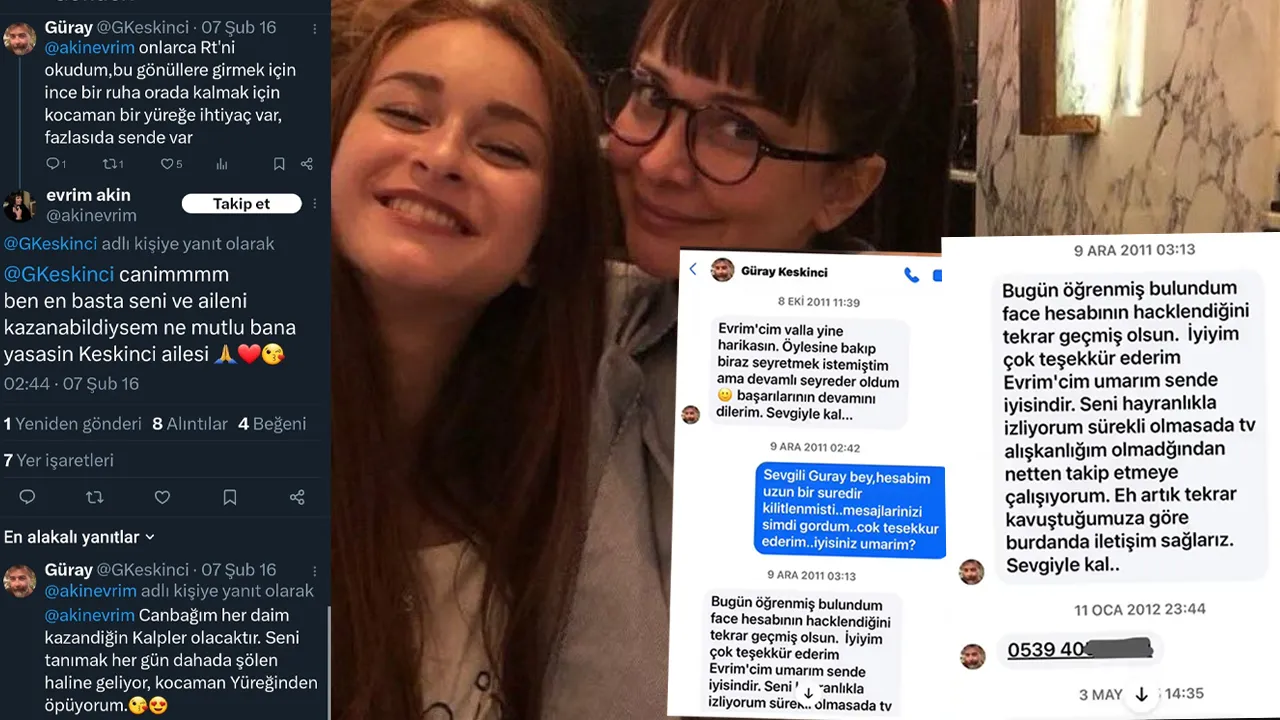 Keskinci, babasının telefon numarasını Evrim Akın'ın istediğini öne sürmüştü
