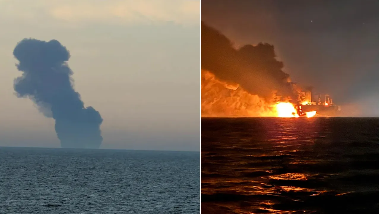 Karadeniz'de tankerler peş peşe yandı! 