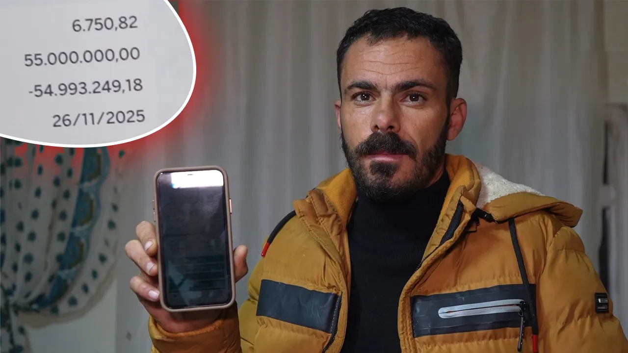 Hesabına gelen 55 milyon lirayı görünce dili tutuldu