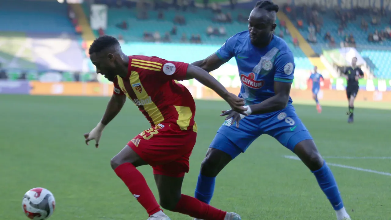 Kayserispor tek golle kazandı, Rizespor'da kâbus sürüyor