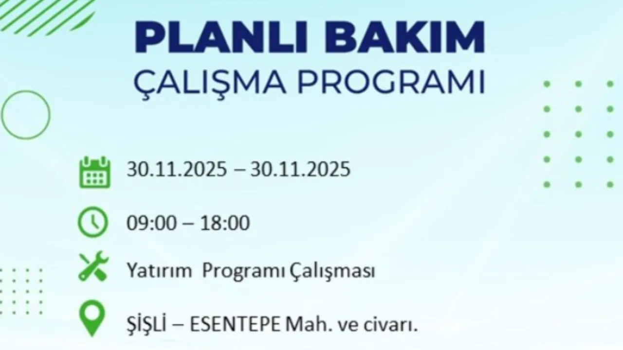 30 Kasım İstanbul elektrik kesintisi! İstanbulda elektrikler ne zaman gelecek?