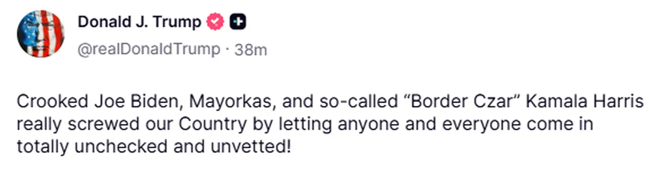 Trumptan Biden ve Kamala Harrise göçmen tepkisi!  Herkesi alarak ülkemizi mahvettiler