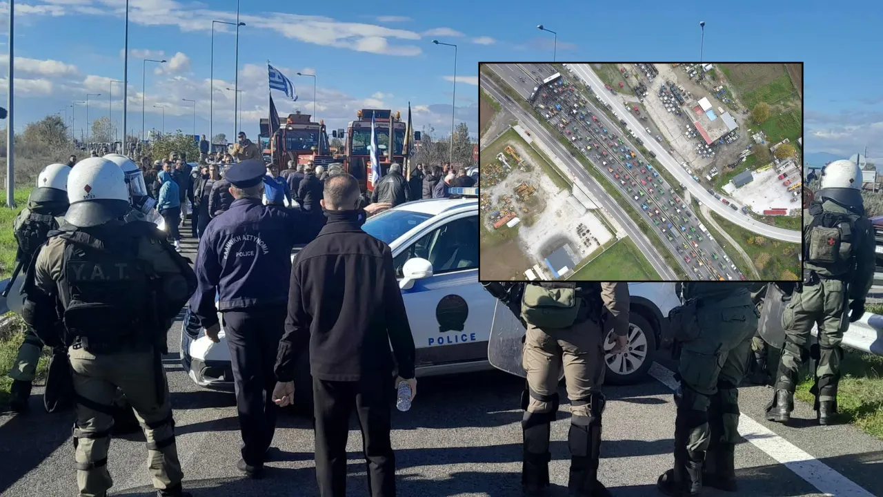 Yunanistan'da halk ve polis karşı karşıya! Maliyetler çileden çıkardı, ulusal otoyola girmek istediler