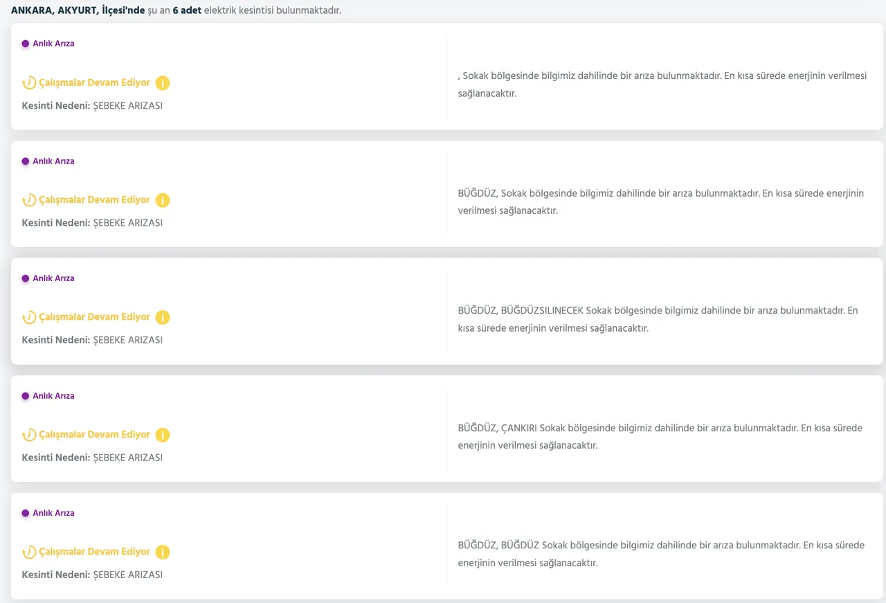 1 Aralık Ankara elektrik kesintisi! Ankarada elektrikler ne zaman, saat gelecek?