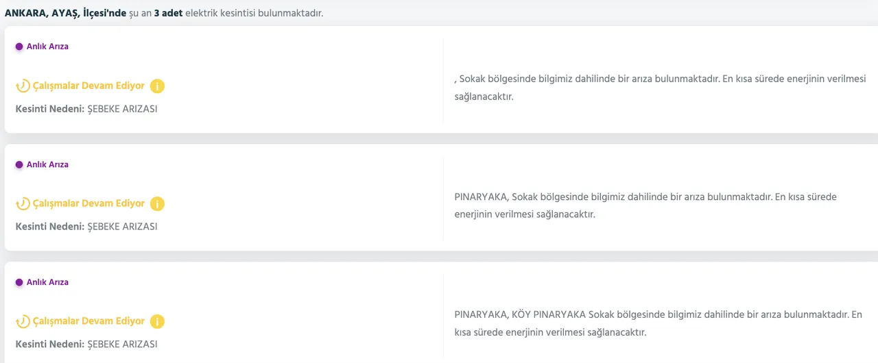 1 Aralık Ankara elektrik kesintisi! Ankarada elektrikler ne zaman, saat gelecek?