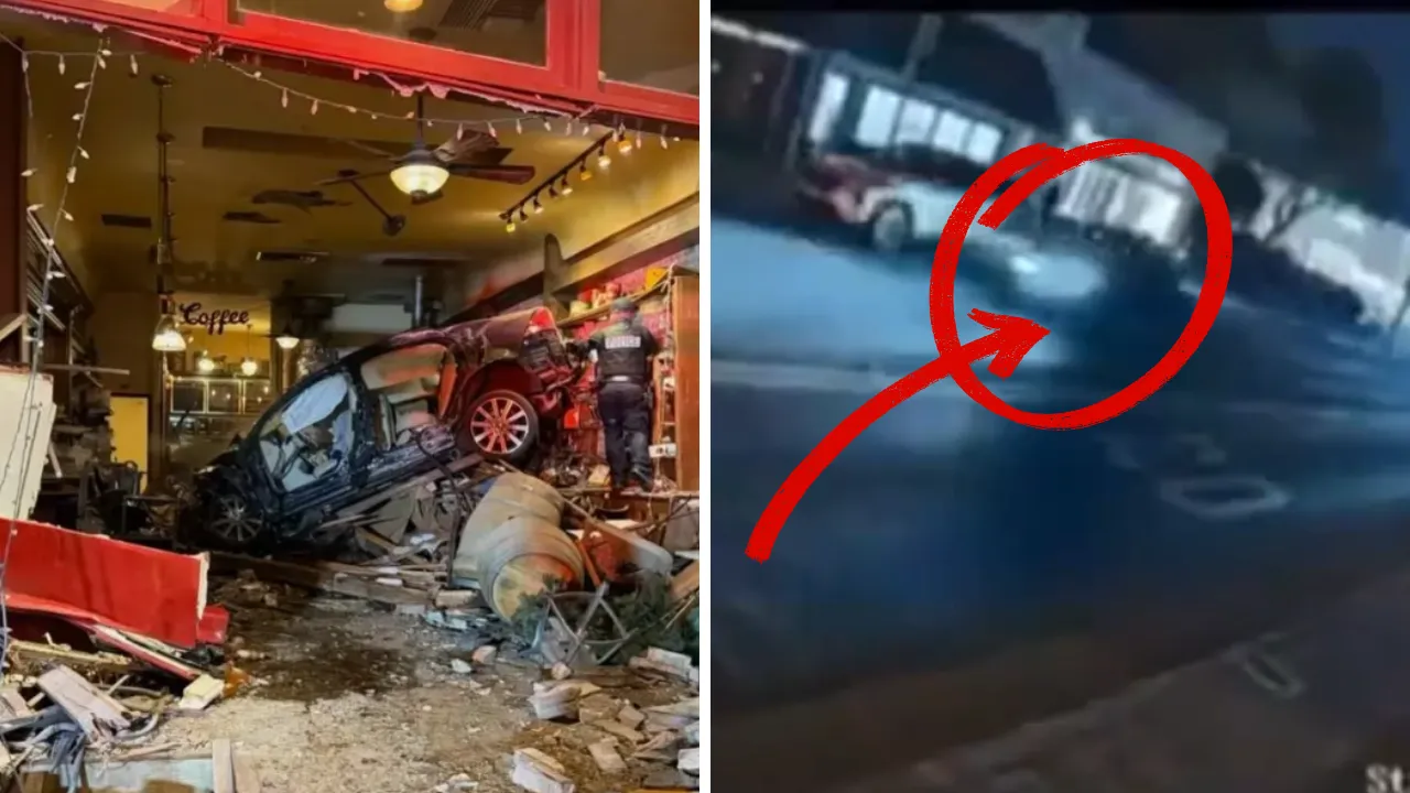 Gece yarısı korkunç kaza! Yaşlı sürücü dükkana böyle daldı