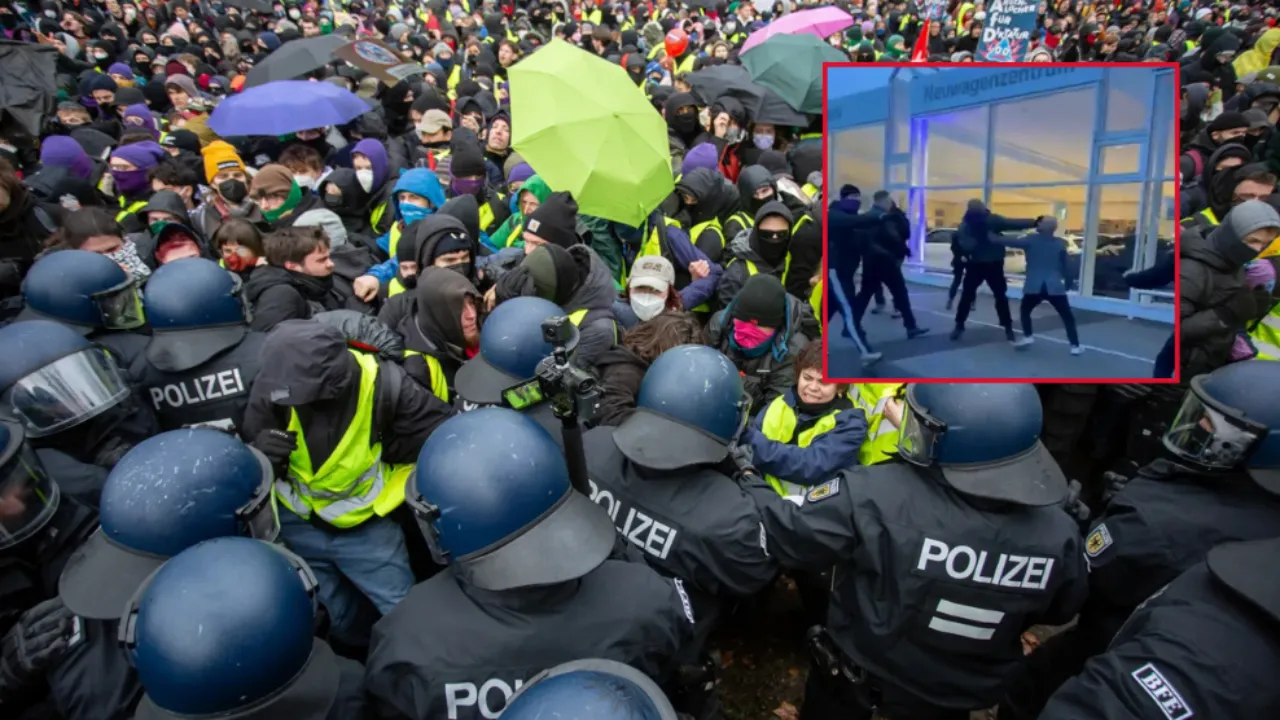 Almanya'da sokaklar savaş alanına döndü! Milletvekili dayak yedi