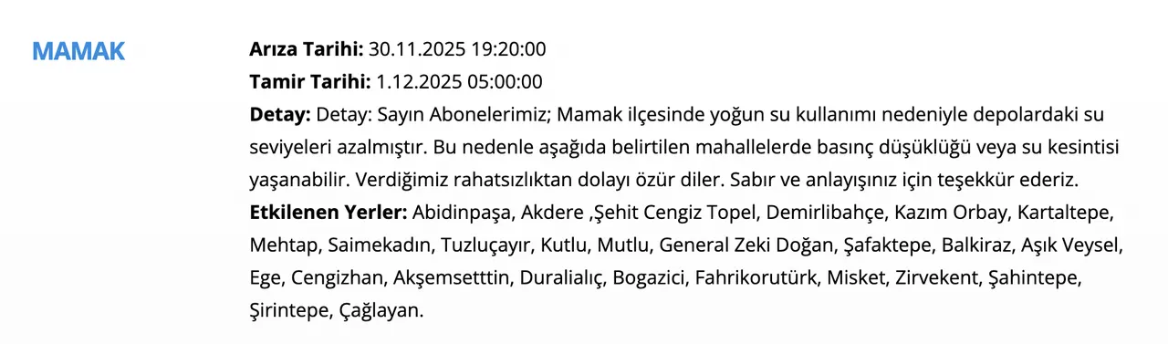 ASKİ son dakika: Ankara su kesintisi sorgulama! Sular ne zaman gelecek, saat kaçta?