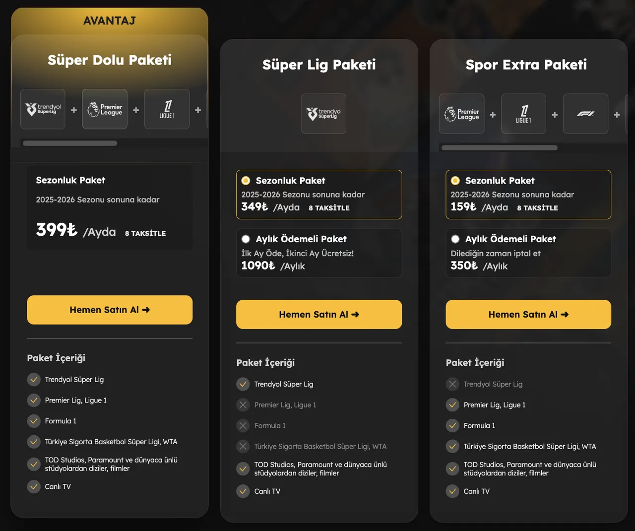 beIN Sports tek maç satın alma var mı, nasıl yapılır? Süper Lig canlı yayın TOD TV paket detayları belli oldu