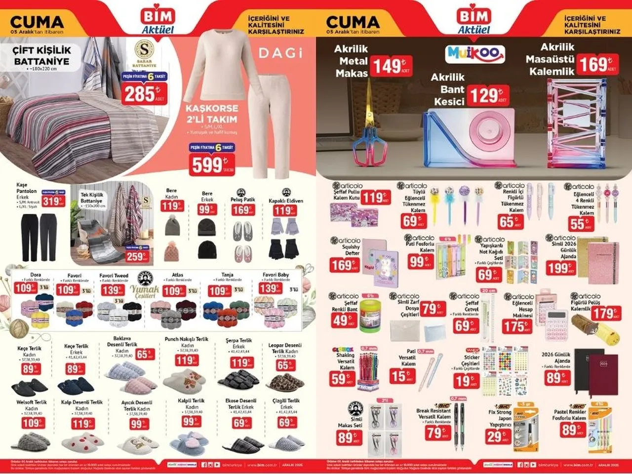 BİM 5 Aralık aktüel ürünler kataloğu! Bu hafta BİM'de hangi ürünler var?