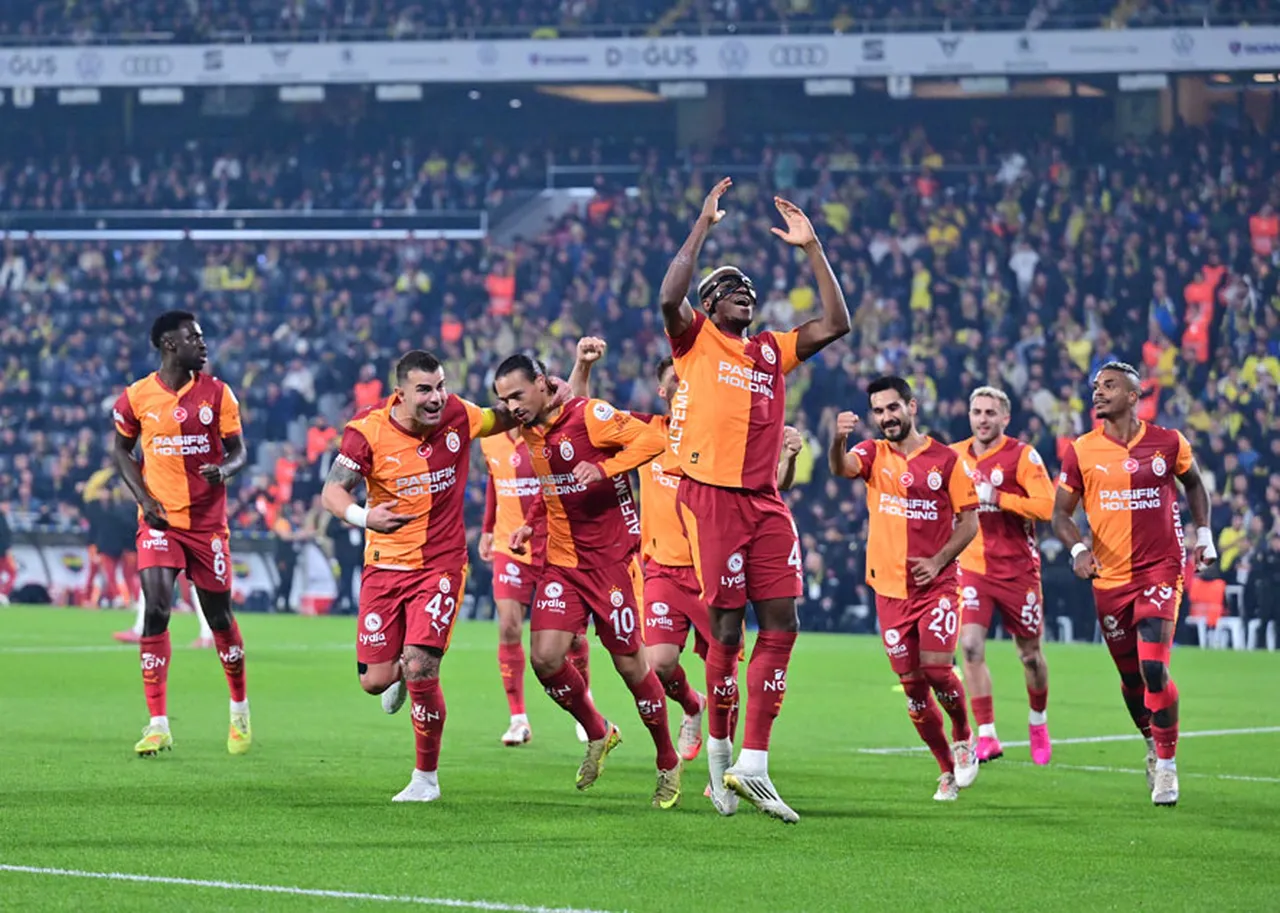 Galatasaraylı oyuncuların gol sevinci