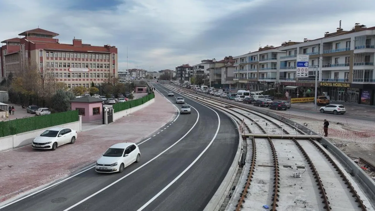 Konya'da Adliye-Şehir Hastanesi raylı sistem bağlantısında geri sayım