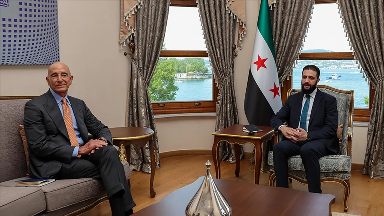 Suriye Cumhurbaşkanı Şara, ABD'nin Suriye Özel Temsilcisi Barrack'ı kabul etti