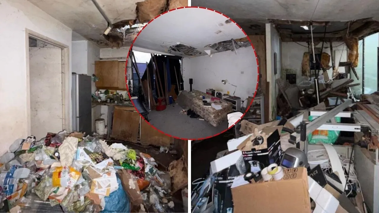 Tavanı çöken çöp ev fiyatıyla dalga konusu: "Bu fotoğraflara bakınca bile hepatit kaptım"