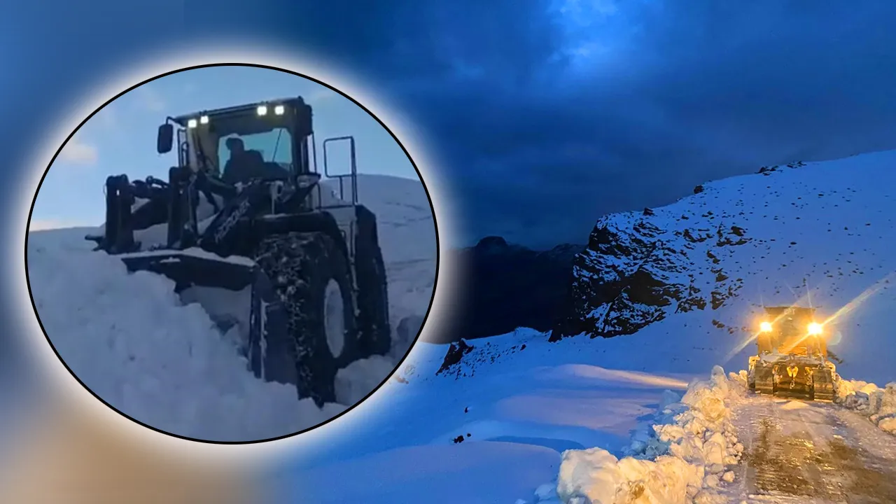 Beyaza bürünen Şırnak'ta kar kalınlığı 1 metreyi buldu 