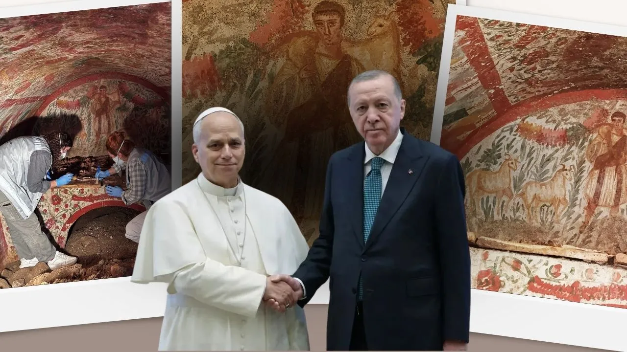 Cumhurbaşkanı Erdoğan’ın Papa’ya hediye ettiği ‘Çoban İsa’ freski İznik’teki keşfe dayanıyor