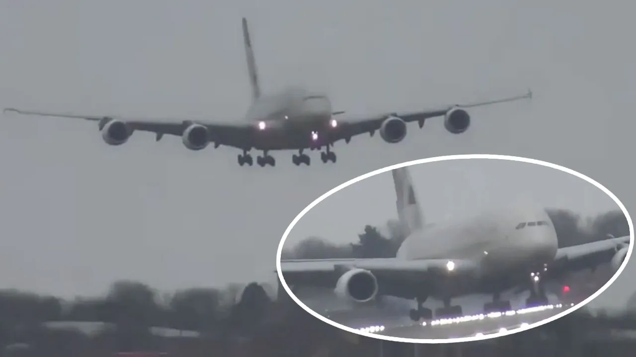 PSG'de korku dolu anlar: Uçak yan yattı, yürekler ağza geldi