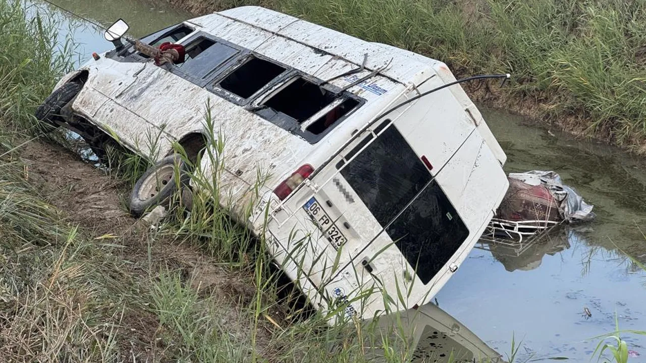Tarım işçilerini taşıyan servis kanala uçtu! Çok sayıda yaralı var