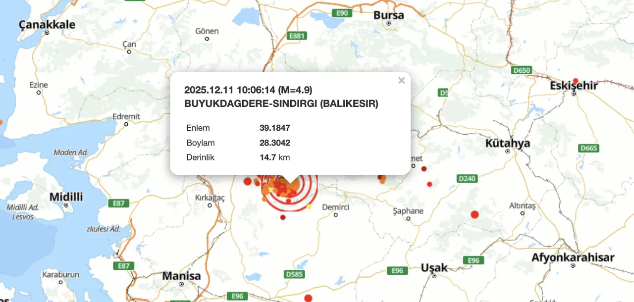 Balıkesirde büyük deprem bekleniyor mu? 4.9luk depremin ardından risk haritası gündeme geldi