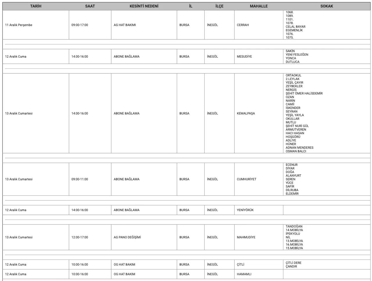 Bursa elektrik kesintisi 12-13-14 Aralık listesi! UEDAŞ planlı kesinti ne zaman bitecek, elektrikler ne zaman gelecek?