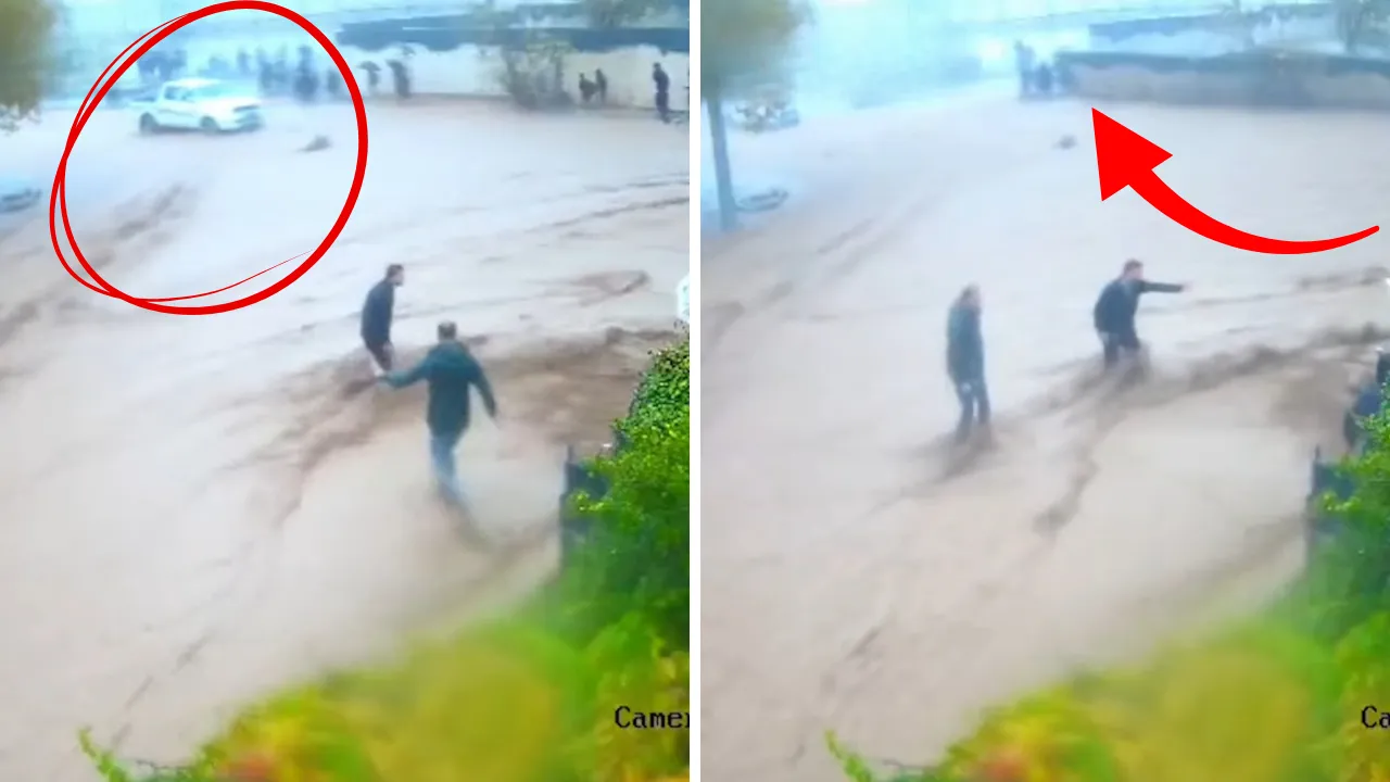 Irak'ı sel vurdu: 30 öğrenci okul duvarı çökmeden saniyeler önce kurtarıldı 