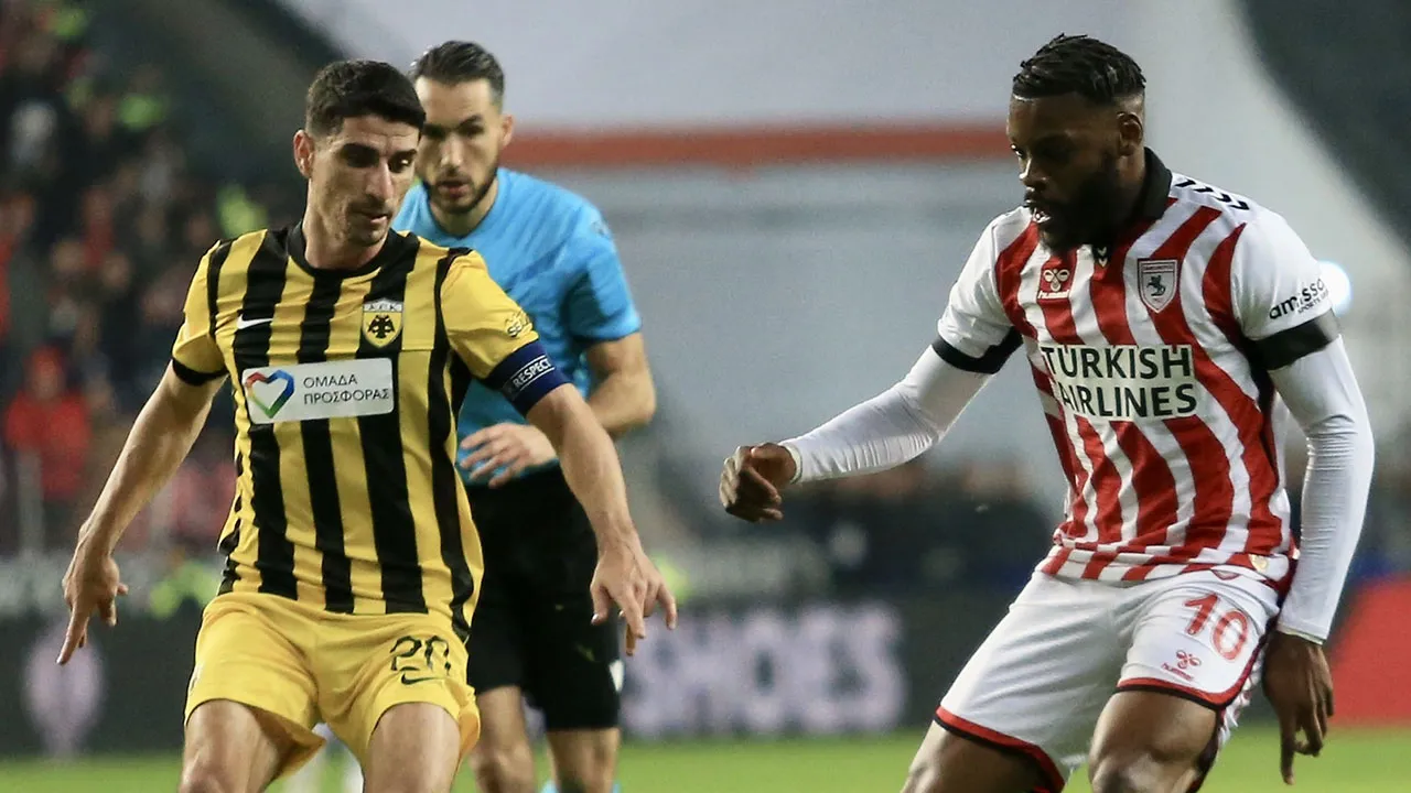 Samsunspor, AEK karşısında fırsat tepti: Avrupa'da ilk yenilgi