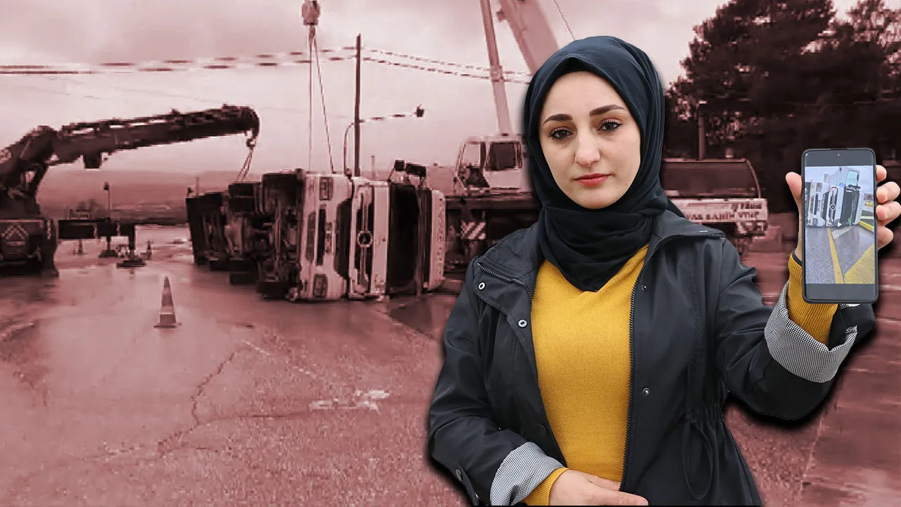 Kentin tek tır şoförü kadına nazar değdi! Habere çıktığı gün kaza yaptı