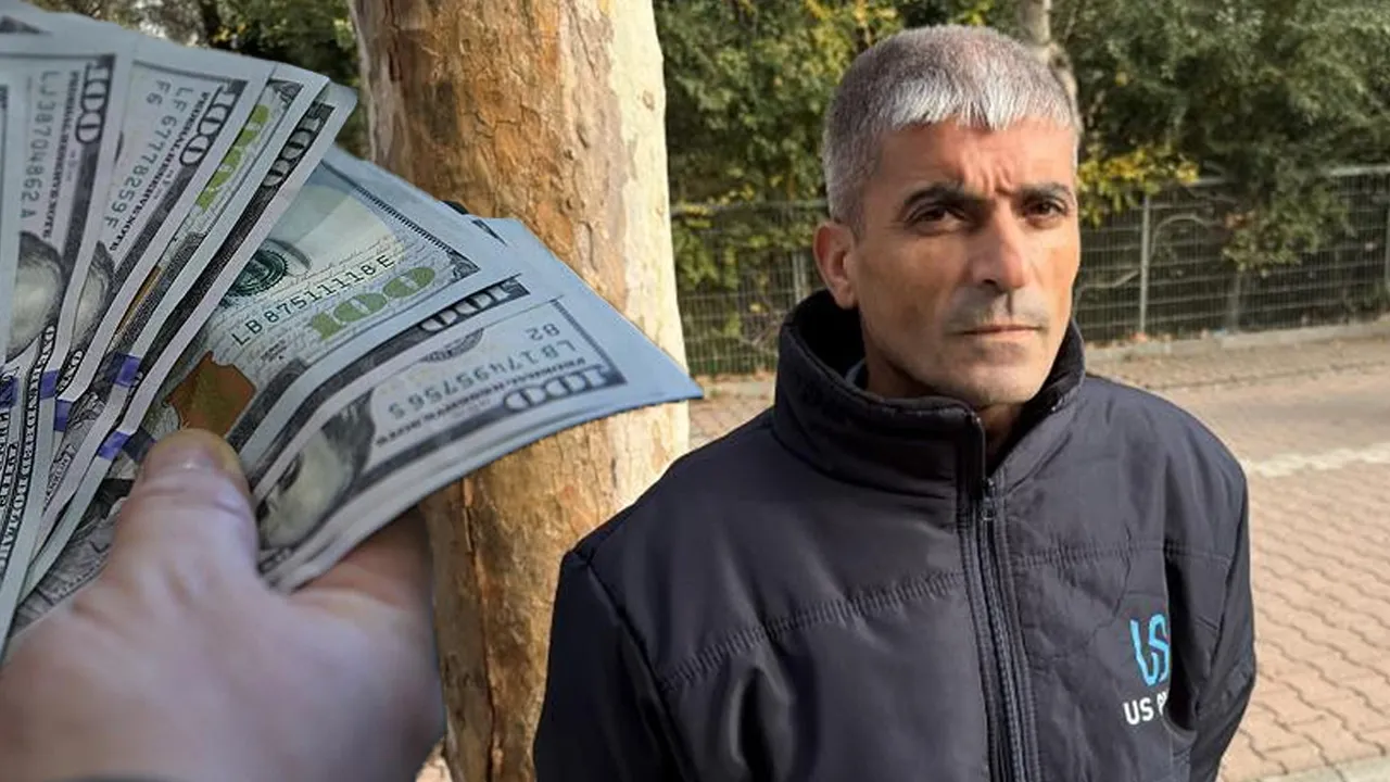 Poşette 60 bin dolar buldu, sahibine teslim etti! Temizlik görevlisine ödül verildi