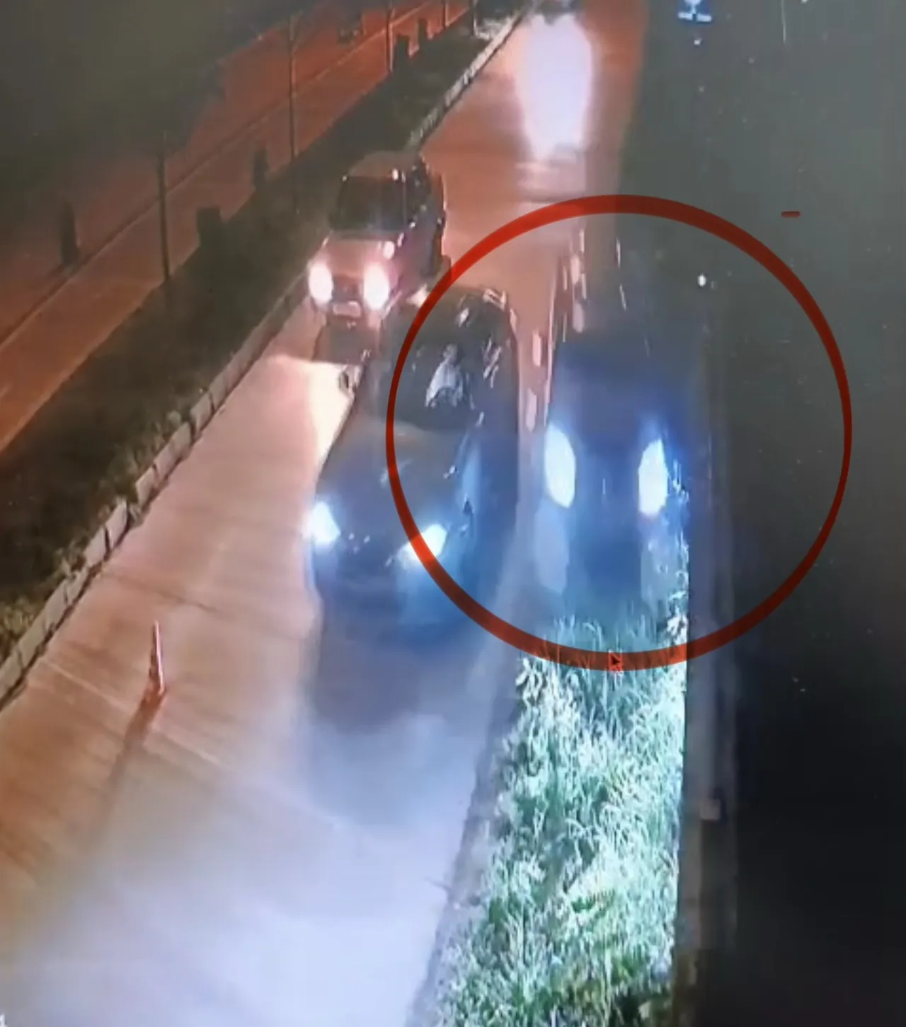 Kaza anının güvenlik kamerası ortaya çıktı