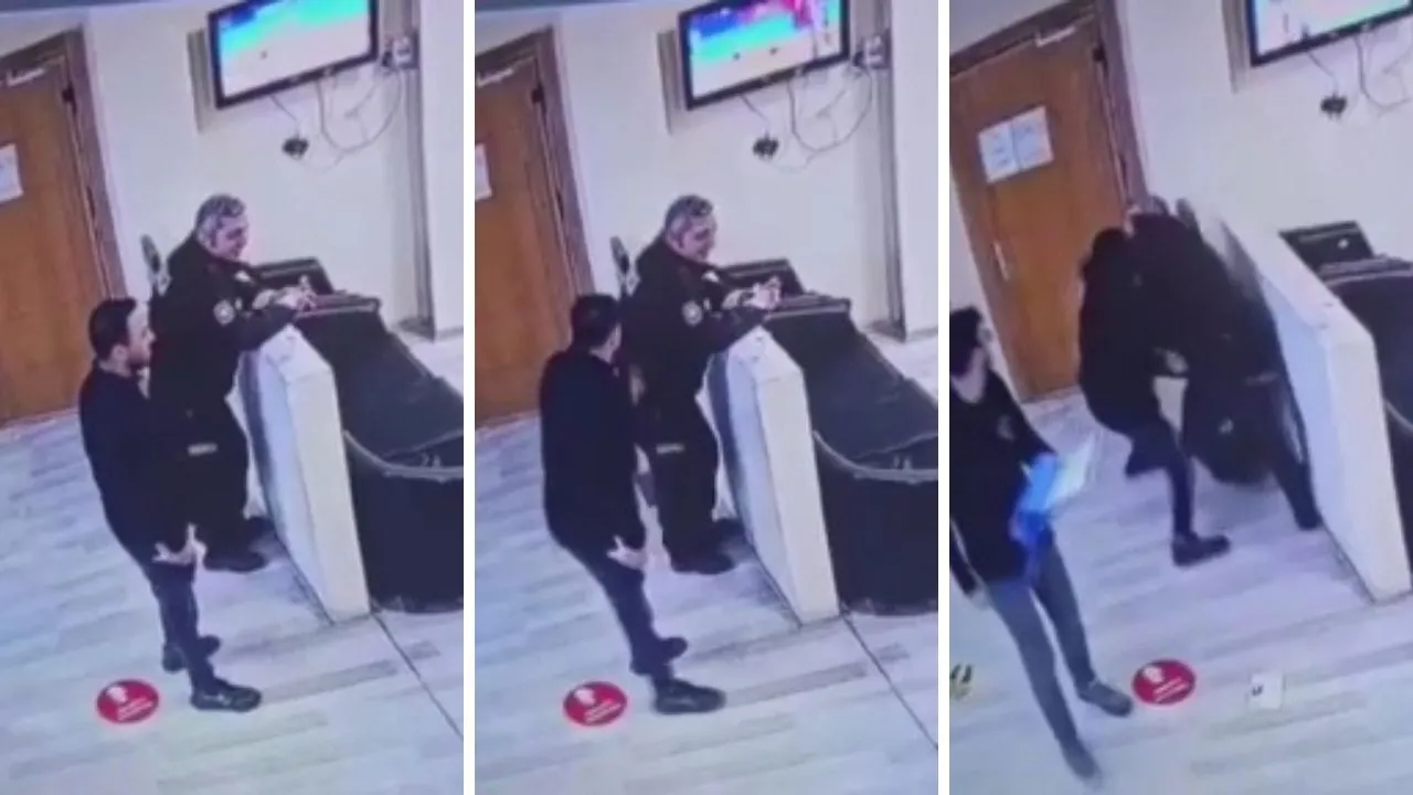 Kartal'da karakolda hareketli anlar! Bir şahıs bekçinin silahını almaya çalıştı