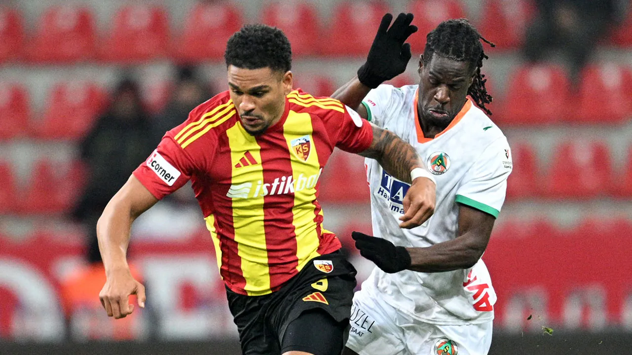 Kayserispor ile Alanyaspor puanları bölüştü