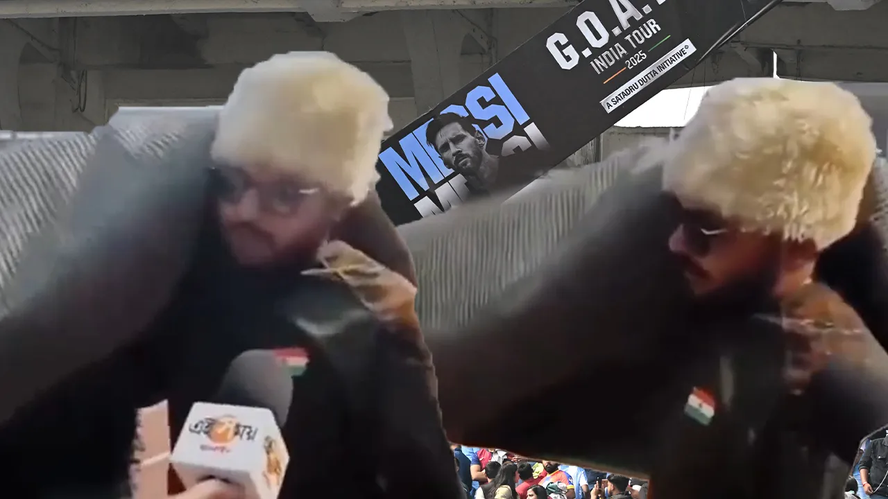 Messi'nin 20 dakikalık ziyareti olay oldu: Hintli taraftar bilet parasını stadyum halısıyla telafi etti