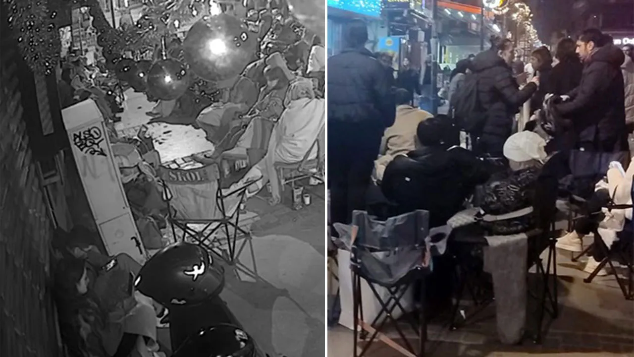 Sandalyelerde sabahladılar! İndirim için saatlerce nöbet tuttular 
