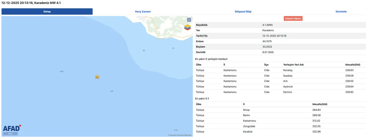 Son depremler listesi: En son nerede deprem oldu, bugün deprem oldu mu?