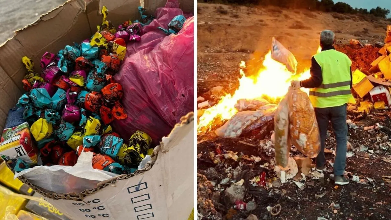 Vicdansızlar çocuklara yedireceklerdi! 2 ton cips, şekerleme ve çikolata imha edildi